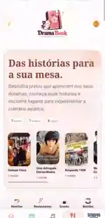 DramaBook Gastronomia em uso